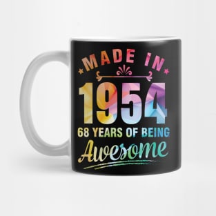 Made In 1954 Happy Birthday Me You 68 Years Of Being Awesome Mug